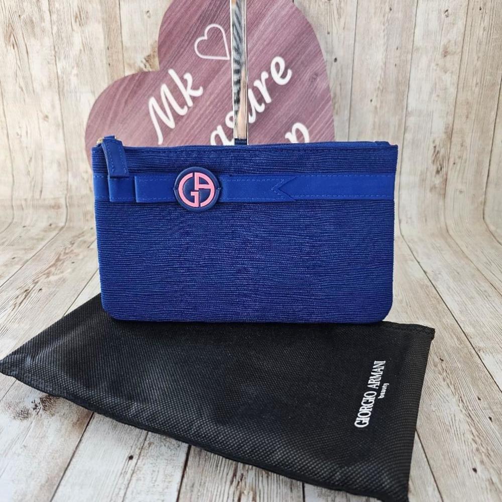 Women's Giorgio Armani Blue and Pink Pouch